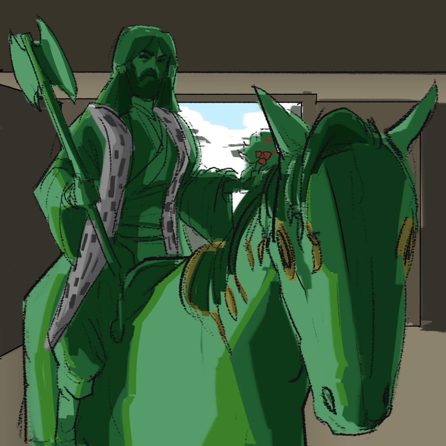 green knight art